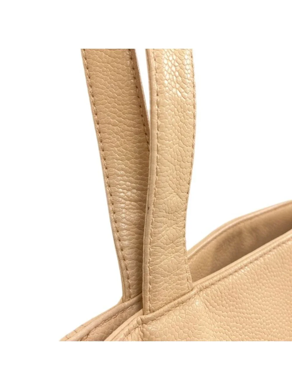 Chanel CC Logo Gold Handbag Grained Calfskin